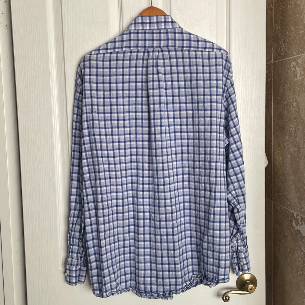 Buttoned Down - Classic Fit. Linen/Cotton Shirt - Picture 5 of 6